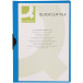 Q-CONNECT chemise à pince clip métallique A4 30 feuilles Transparent blue