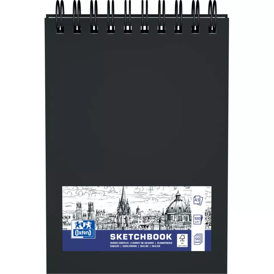 Oxford schetsboek, 100 g/m², ft A5,...