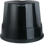 Essential Black Plastic Stool