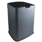 70 L Trash Can, Grey and Black