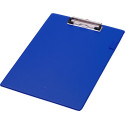 Q-CONNECT klemplaat, PP, ft A4, blauw
