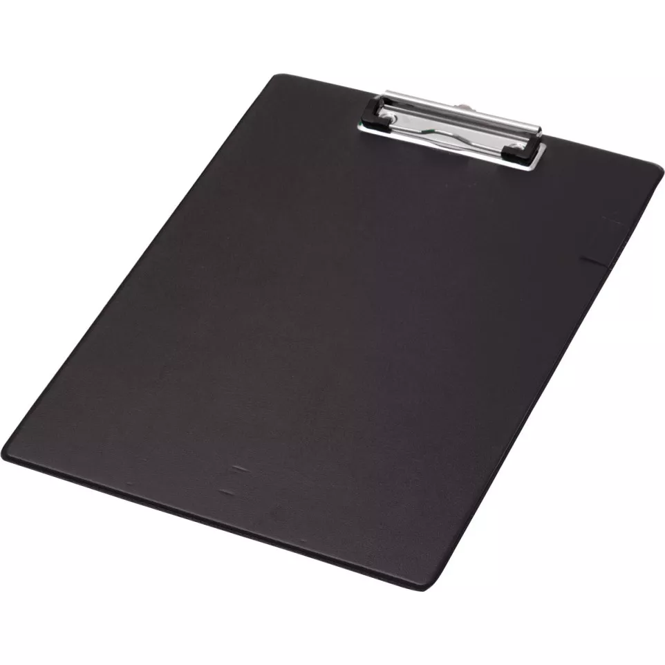 Q-CONNECT klemplaat, PP, ft A4, zwart