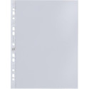 Oxford pochette perforée, A4, en PP clair, 11 trous, 50 microns, paquet de 100 pièces