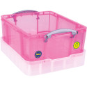Really Useful Box opbergdoos 18 liter XL, transparant roze
