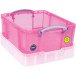 Really Useful Box opbergdoos 18 liter XL, transparant roze
