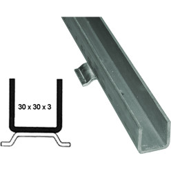 Bodemprofiel voor ROB serie 130.000 schuifrails, lengte 4m / 4m