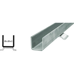 Bodemprofiel voor schuifrails ROB serie 120.000, lengte 3m / 3m