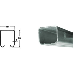 Top Track for Sliding Doors ROB Series 120.000 Length 6m / 6m