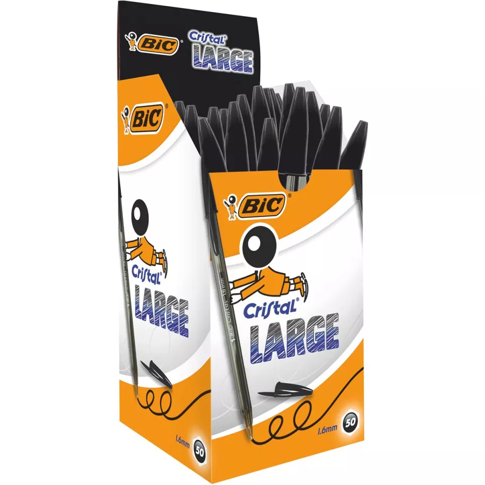Bic balpen Cristal Large, brede punt,...