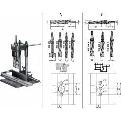 Mèche à bois Notter 12mm pour crémones de châssis bois et PVC / pce
