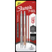 Sharpie S-Gel Gel Ink Roller Pens, Metallic Barrel, Black Ink, Pack of 2 with 2 Refills