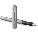 Waterman stylo plume Allure chrome pointe fine, 6 cartouches d'encre incluses, sous blister