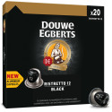 Douwe Egberts Espresso Black capsules de café, paquet de 20 pièces