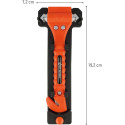 Westcott First Aid Only marteau de secours avec coupeur de ceinture, incl. fixation, 2 pièces, orange