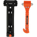 Westcott First Aid Only marteau de secours avec coupeur de ceinture, incl. fixation, 2 pièces, orange