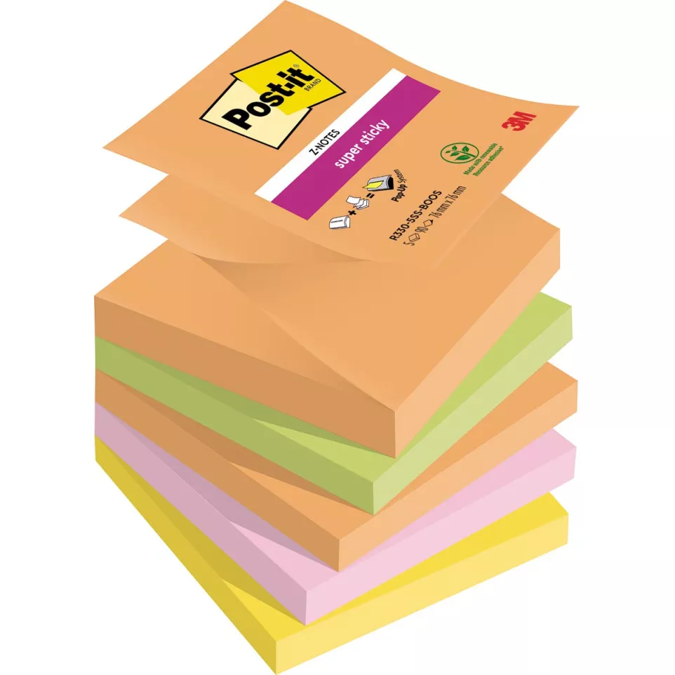 Post-it Super Sticky Z-Notes Boost...