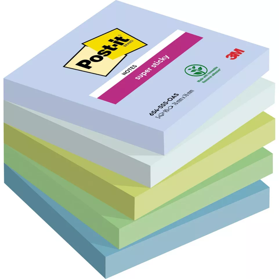 Post-it Super Sticky notes Oasis, 90...