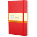 Moleskine carnet de notes, ft 13 x 21 cm, ligné, couverture solide, 240 pages, rouge
