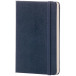 Moleskine Classic Hard Cover Ruled Pocket Notebook 9 x 14 cm 192 Pages Sapphire Blue