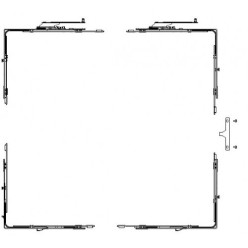 Doos scharen C GU-mZ zilver Anti-foutbediening 13mm rechts K.16993.13.R.1 / pce