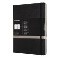 Moleskine notitieboek professional,  ft 19 x 25 cm, gelijnd, harde cover, 189 blad, zwart