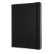 Moleskine carnet de notes professional, ft 19 x 25 cm, ligné, couverture solide, 189 pages, noir