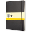 Moleskine carnet de notes, ft 19 x 25 cm, quadrillé, couverture flexible, 192 pages, noir