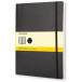 Moleskine carnet de notes, ft 19 x 25 cm, quadrillé, couverture flexible, 192 pages, noir