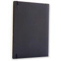 Moleskine carnet de notes, ft 19 x 25 cm, quadrillé, couverture flexible, 192 pages, noir