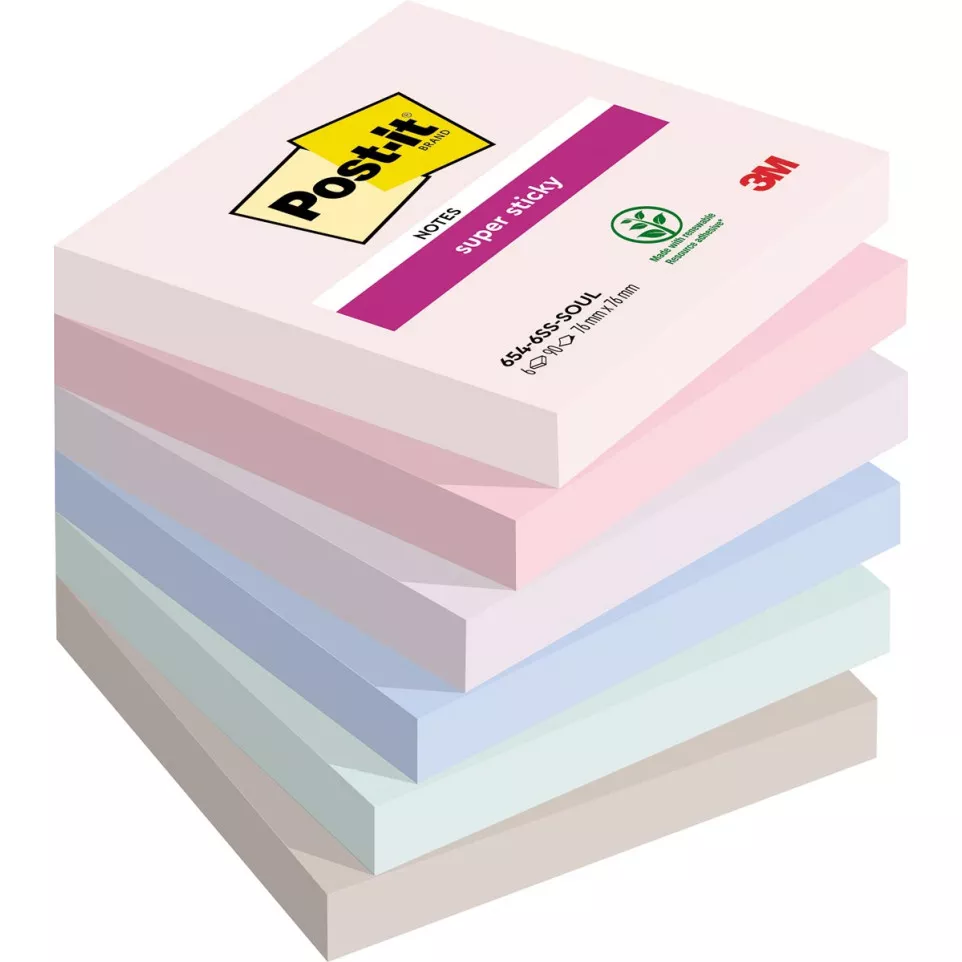 Post-it Super Sticky notes Soulful,...