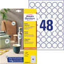 Avery Zweckform ronde etiketten, diameter 30 mm, wit, afneembaar, 480 etiketten, 10 vellen