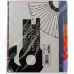 Atoma A5+ Polypropylene Index Dividers Set of 6 Assorted Colors