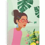 Oxford Horizons spiraalschrift, ft B5, 120 bladzijden, geruit 5 mm, geassorteerde kleuren