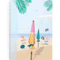 Oxford Horizons Spiral Notebook B5 120 Pages 5mm Squared Assorted Colours