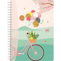 Oxford Spiral Wired Notebook Horizon A5 120 Pages 5mm Grid Assorted Colours