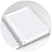 Oxford Spiral Wired Notebook Horizon A5 120 Pages 5mm Grid Assorted Colours