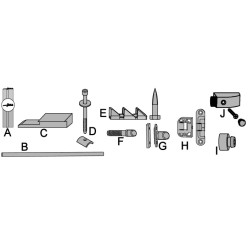GU Locking Stud No. 1 Model 937 & 934 / pc