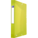 Oxford Urban boîte de classement en PP, format 24 x 32 cm, dos de 4 cm, couleurs assorties transparents