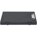 MAUL Lefty Clipboard with Compartment PP A4 Portrait Left Opening 33.5x24.5x2.5cm Black