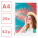Esselte Colour'Breeze geperforeerde showtas, ft A4, 43 micron, gekorreld, pak van 25 stuks