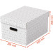 Esselte Home boîte à archives,  ft 26,5 x 36,5 x 20,5 cm, blanc, paquet de 3 pièces