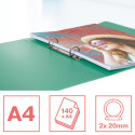 Esselte Colour'Breeze 2-Ring A4 Soft Cover Binder, Polypropylene, Green
