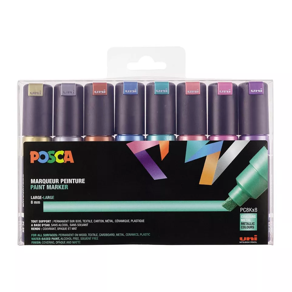 POSCA PC-8K Paint Marker Set, 8 mm,...