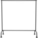 MAUL Mobile Cloakroom Limbo, height 156 x width 151(220) x depth 50 cm, with 4 braked wheels, 30 kg, black RAL9004