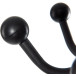 MAULnubis Coat Stand with 20 Hooks and Umbrella Holder Black Height 175 cm