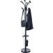 MAULnubis Coat Stand with 20 Hooks and Umbrella Holder Black Height 175 cm