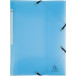 Exacompta Chromaline elastomap met 3 kleppen, met rugetiket, geassorteerde pastelkleuren