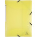 Exacompta Chromaline elastomap met 3 kleppen, met rugetiket, geassorteerde pastelkleuren