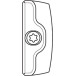 Gâche de sécurité pour le bois Hautau SP pour le bois Eurofalz 18mm (axe 9 mm) / pce