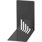 MAUL Metal Bookends Narrow 14 x 8.5 x 14 cm Set of 2 Black